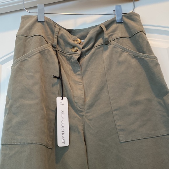 Self Contrast Aria Hi-Waist Pants stretch - Picture 6 of 12